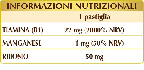 Vitamina B1 masticabile 100 pastiglie – Dr.Giorgini - immagine 3