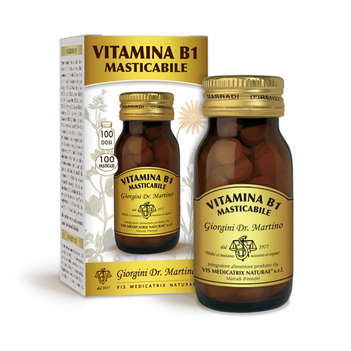 Vitamina B1 masticabile 100 pastiglie – Dr.Giorgini - immagine 2
