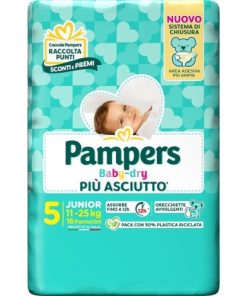 Pampers Baby Dry Junior 16 Pezzi Taglia 5
